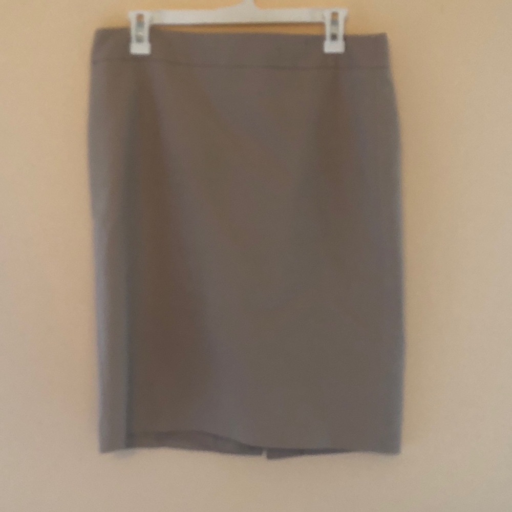 Khaki color Ann Taylor suiting pencil skirt